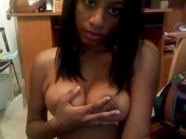 Black girl on skype #23860409