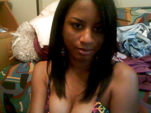 Black girl on skype #23860415