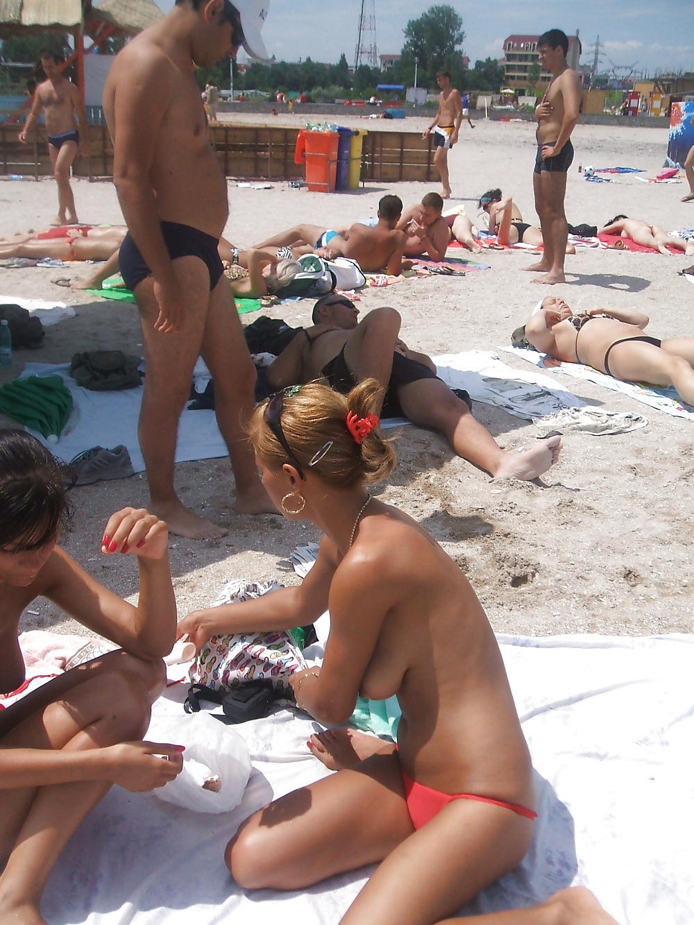 Beaucoup De Lanières, Voir à Travers Les Jupes, Bikini Plage Cul #26116205