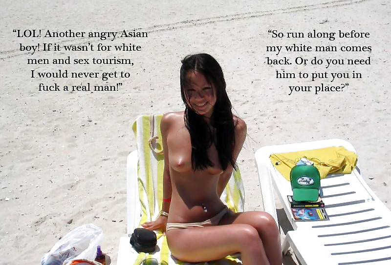 (Asiatische Cuckolds) Asiatische Mädchen, Die Sie Für Weiße Männer Ablehnung #36036604