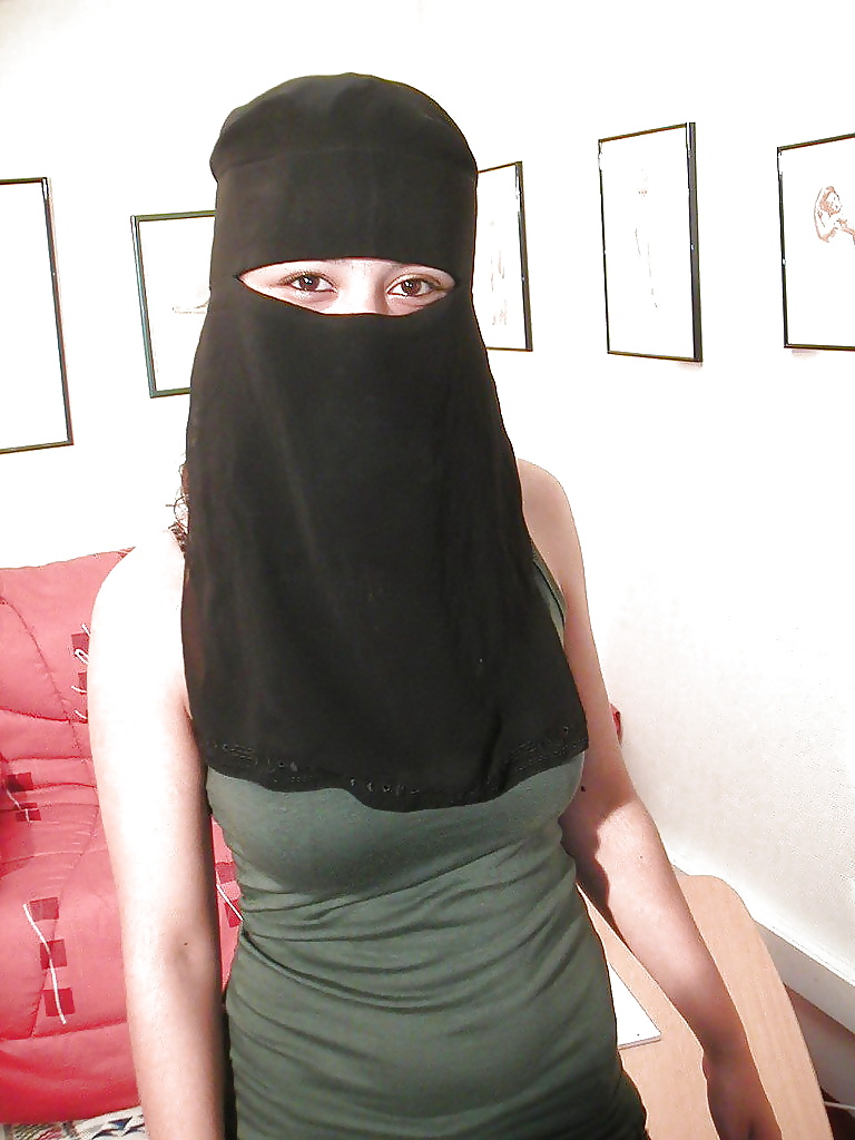 Sexy big tits Hijabi with Niqab masturbating #30194367