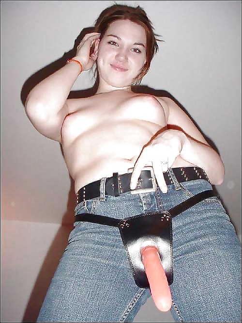 Strapon sluts in jeans that make bi Strap on wife cum #30615097