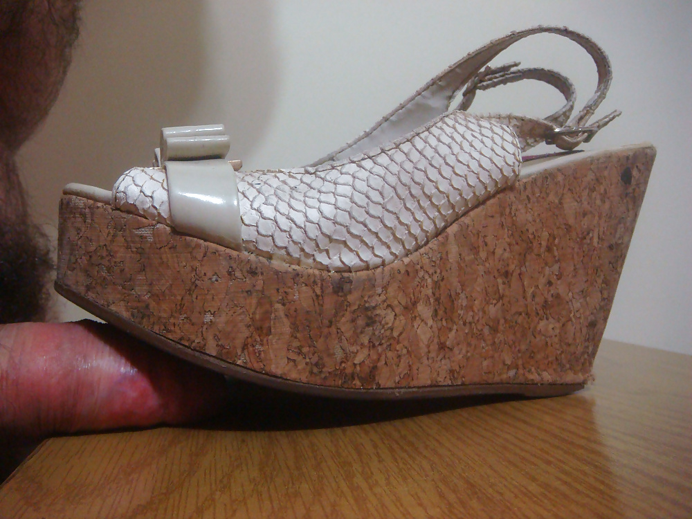 Sandale Keil Weiß Kroko Von Kork Perfekte Syilo #40484633