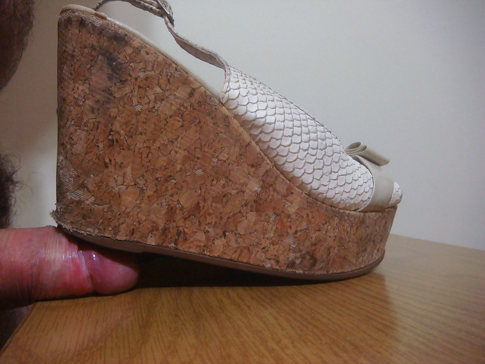 Sandale Keil Weiß Kroko Von Kork Perfekte Syilo #40484636