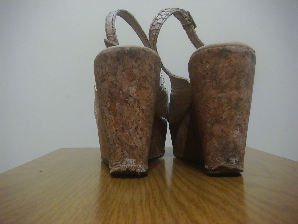 Sandale Keil Weiß Kroko Von Kork Perfekte Syilo #40484653