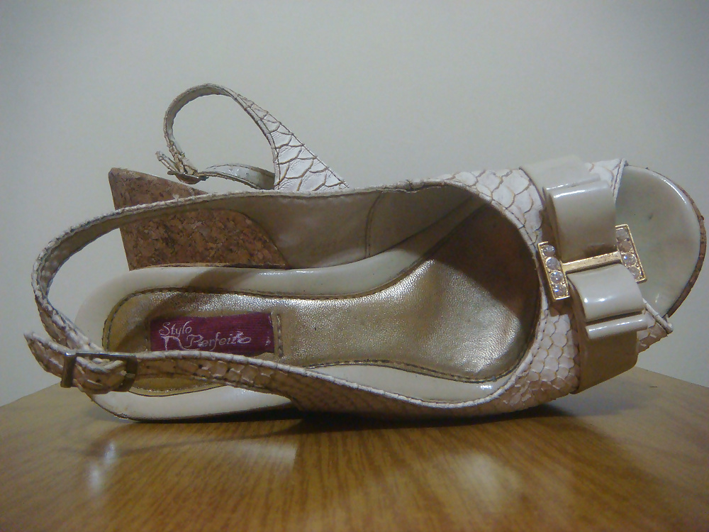 Sandale Keil Weiß Kroko Von Kork Perfekte Syilo #40484655