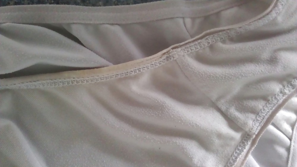 Wifes dirty white panties #34493699
