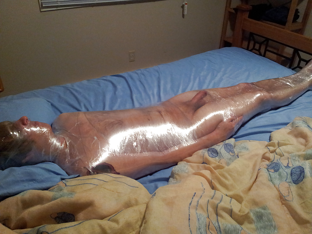 FETISH 2: Mummification Bondage with Plastic Wrap and Tape #24128798