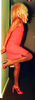 Fuchsia dress and heels #40053622