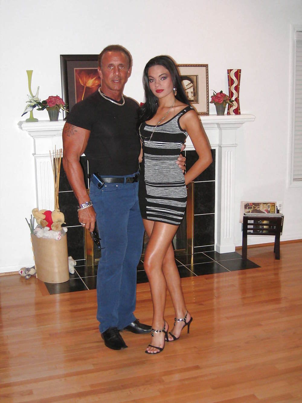 Tanja with older man  in SANTORINI - Geece #36507290