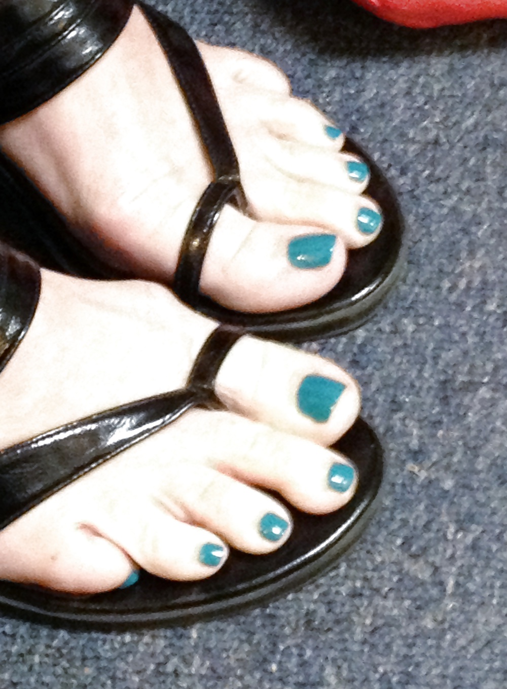 Wife's blue toes #25679706