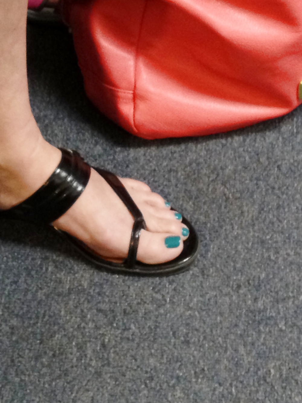 Wife's blue toes #25679730