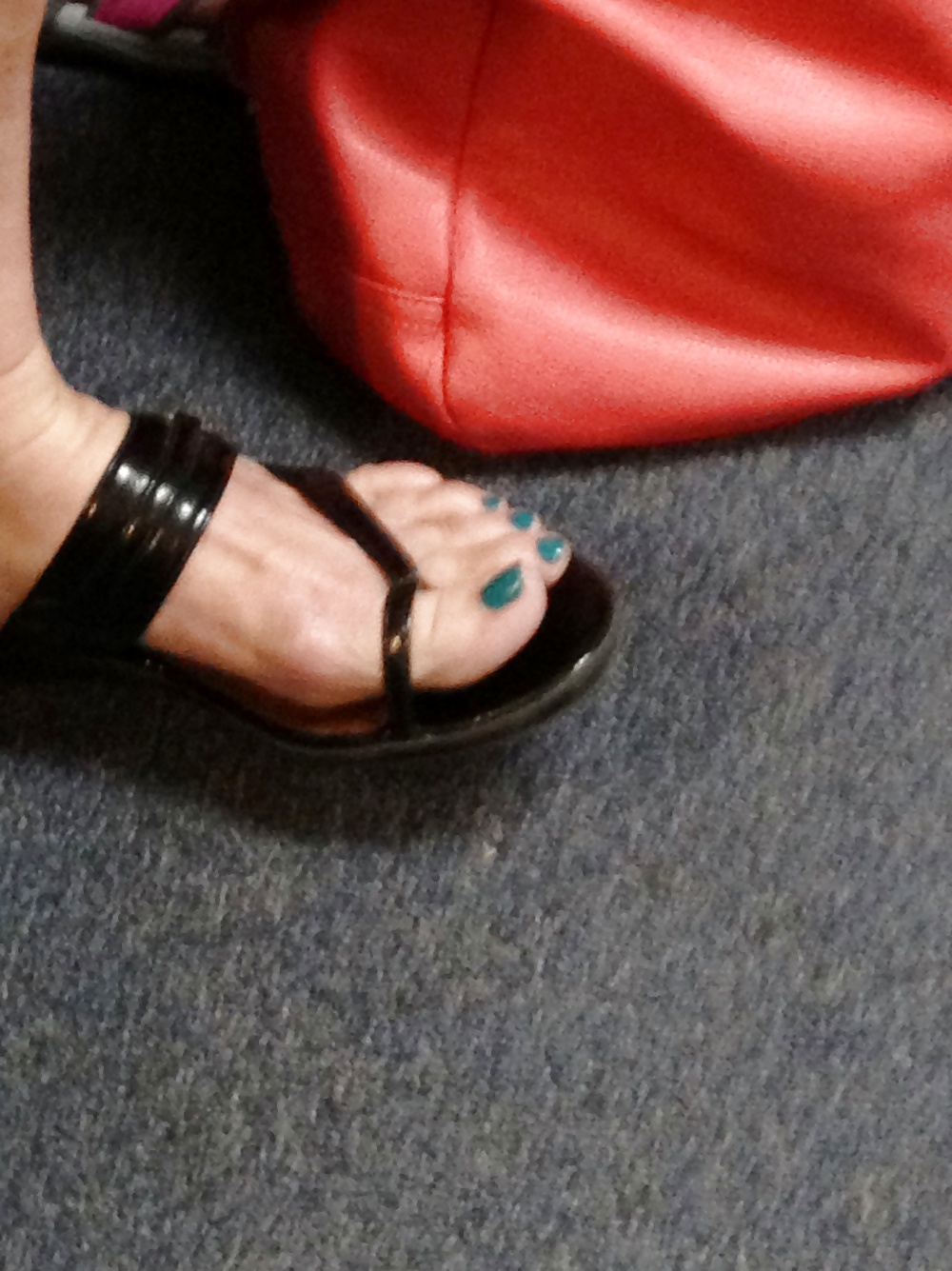 Wife's blue toes #25679741