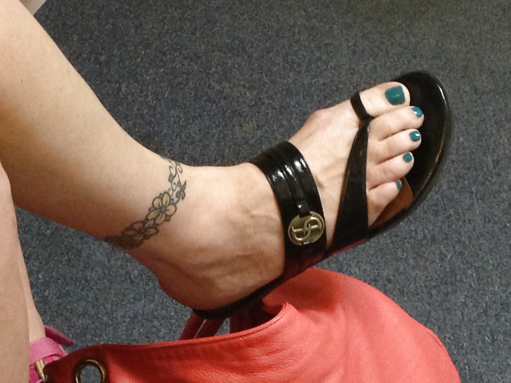 Wife's blue toes #25679764