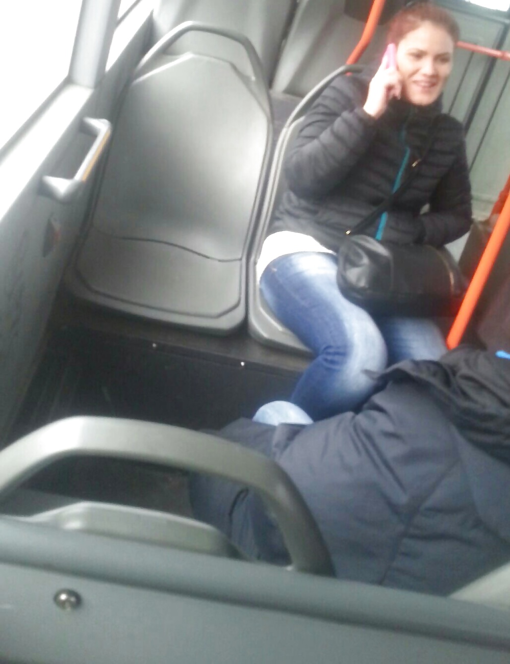 Spy sexy teens in bus romanian #30525486