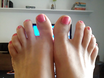 Wife's sexy feet, footjob, shoejob #40214131