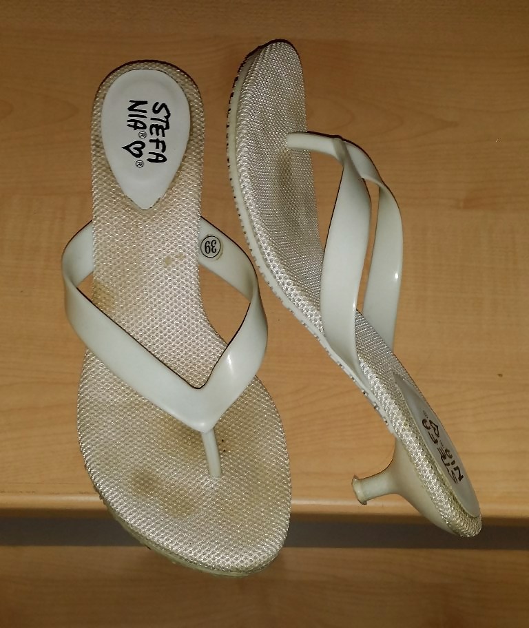 What pair of my mother's sandals I have to fuck and cum? #23312354