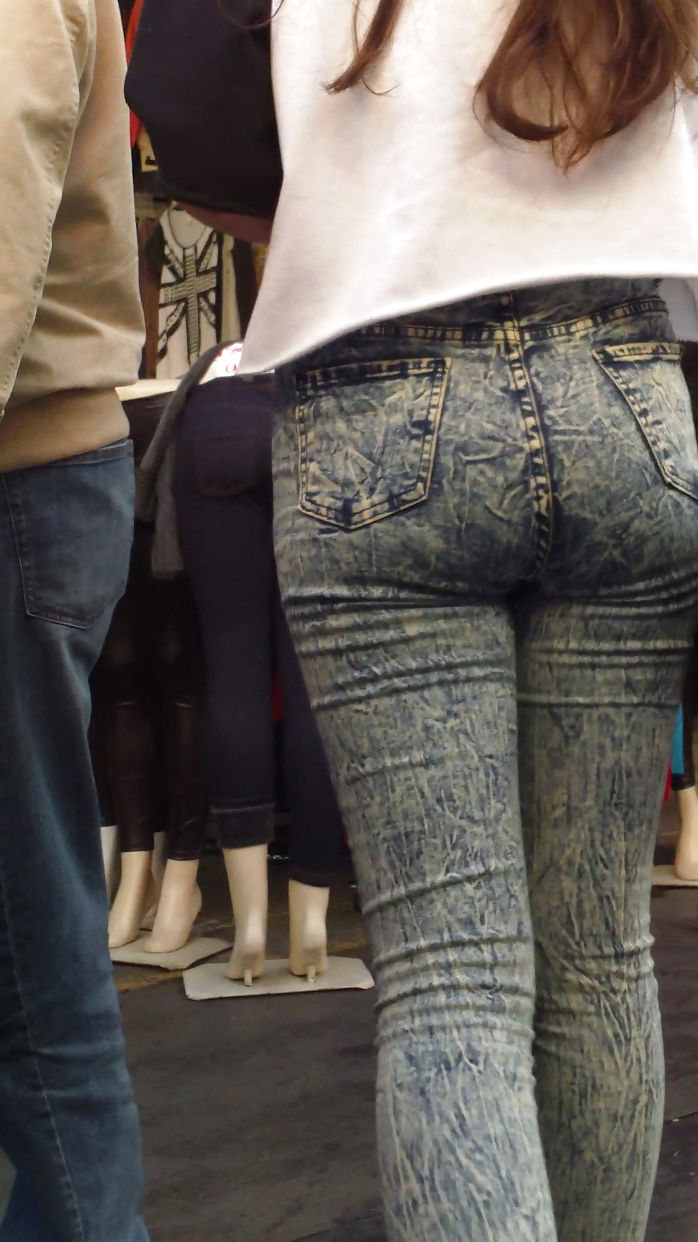 Populäre Jugendlich Mädchen Hintern & Arsch In Jeans Teil 2 #24180455