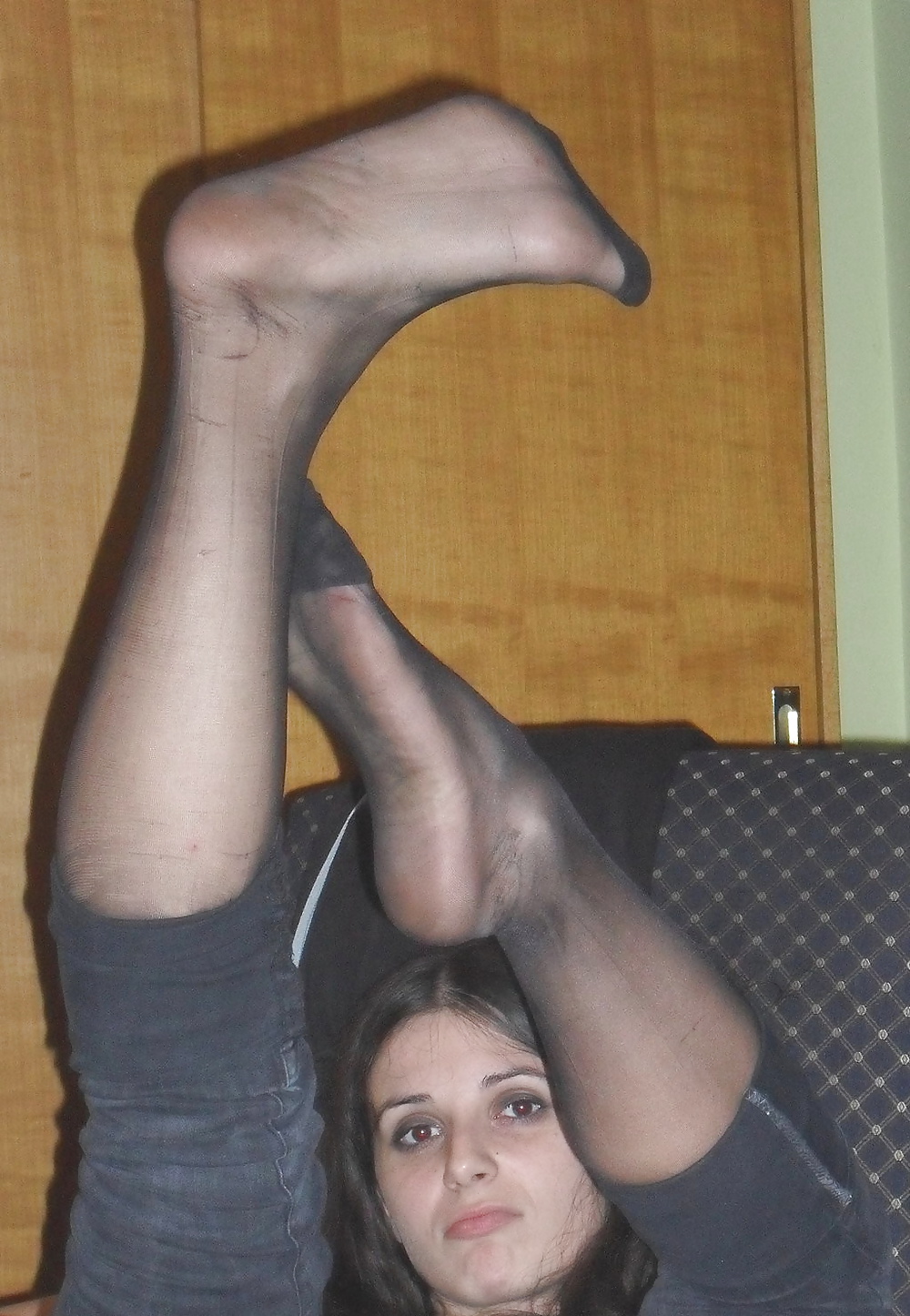 COMMENT On What You'd Do To Her Nylon Feet! #31426147