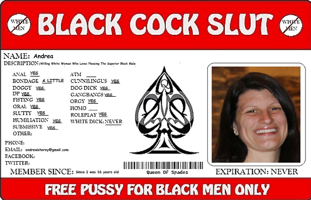 I am Andrea & I am a willing Black Cock Slut #31115421