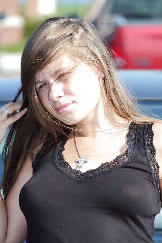 Cute Braless Teen See-through to Nipples #33581387