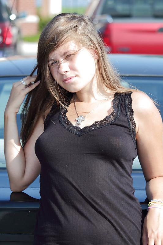 Cute Braless Teen See-through to Nipples #33581389