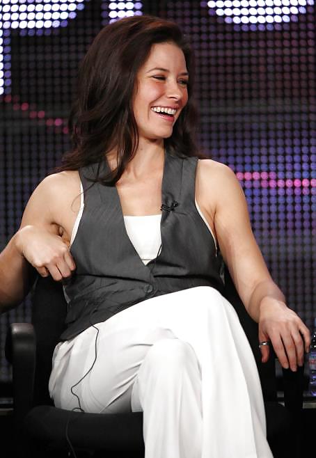 Evangeline Lilly HOT in sexy white mules. #24868928