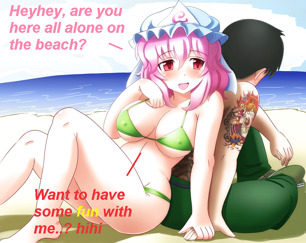 Didascalie hentai: divertimento in spiaggia! 
 #27618342
