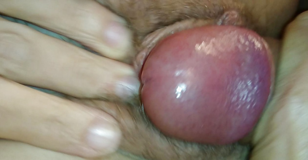 Wanking leading to cream pie on my wife's hairy pussy #30720774