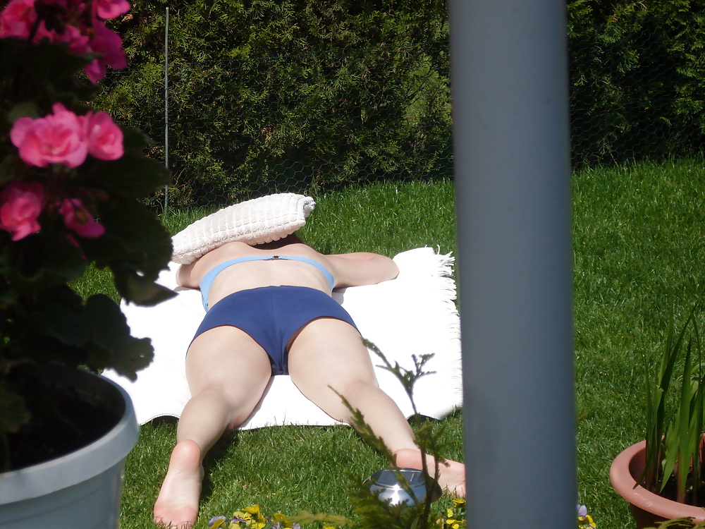 Neighbor sunbathing spy #33808370