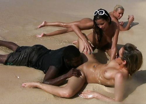 Interracial Sexe Tropical Vacances Pour Salopes Blanches. #35443367