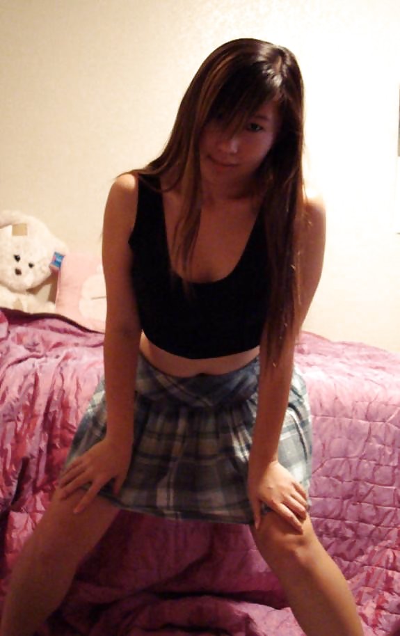 Cute Asian posing in front of Webcam. #37195913