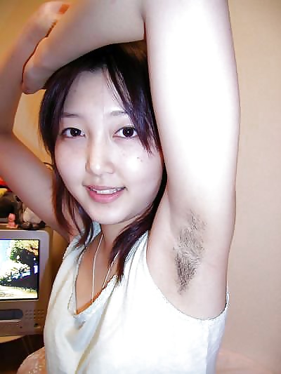 Asians girls showing hairy armpits #31937105