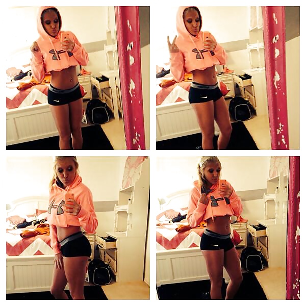 Amateur Twitter Mädchen Nike Pro Spandex Shorts #29315637