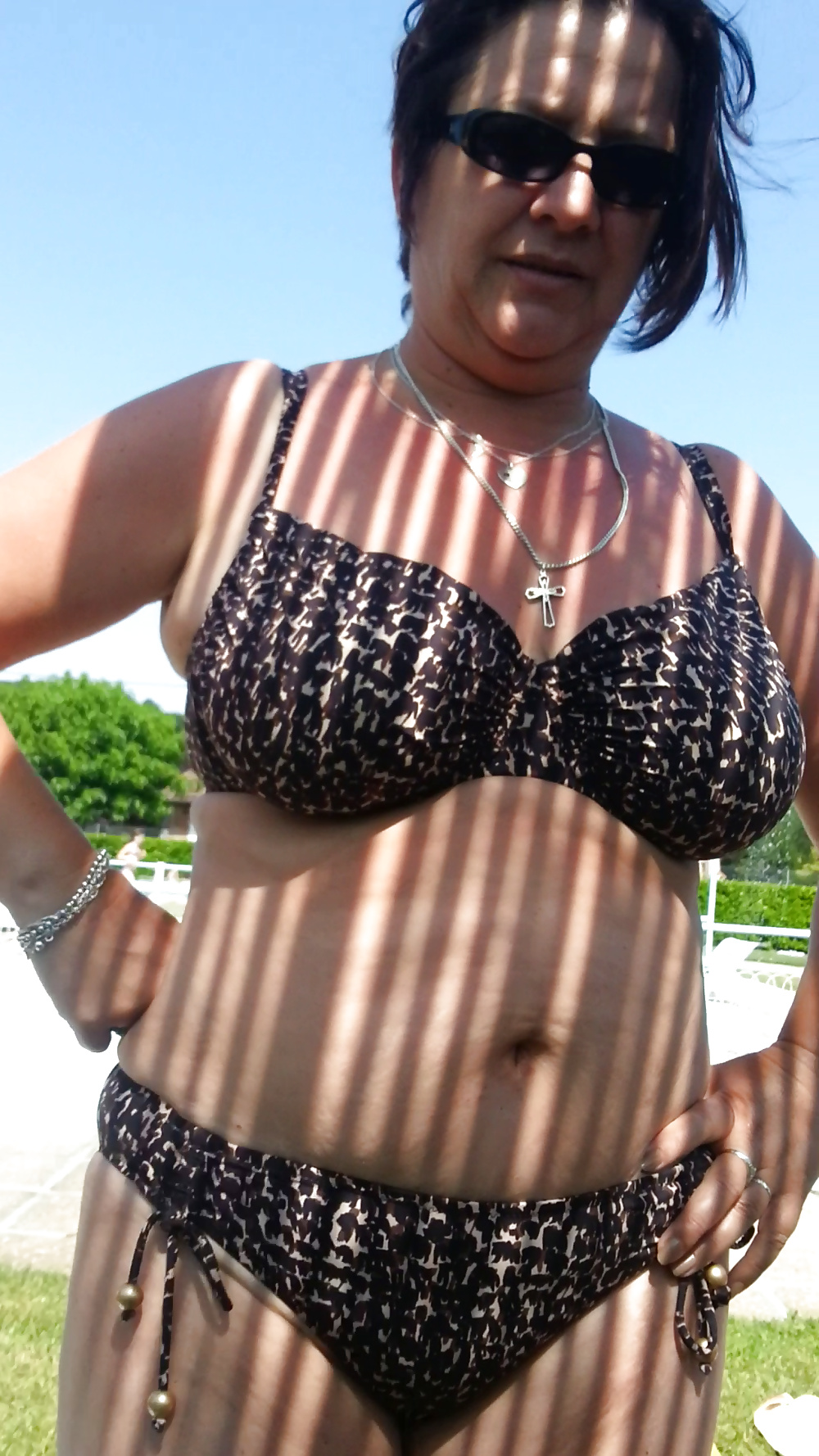 Mohter friend BBW at the pool #27739751