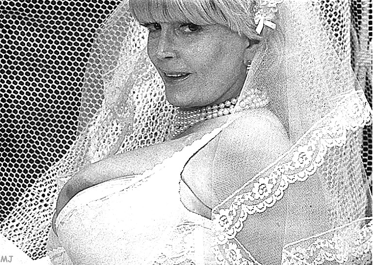 Vintage pornstar Candy Samples in bridal outfit #33680583