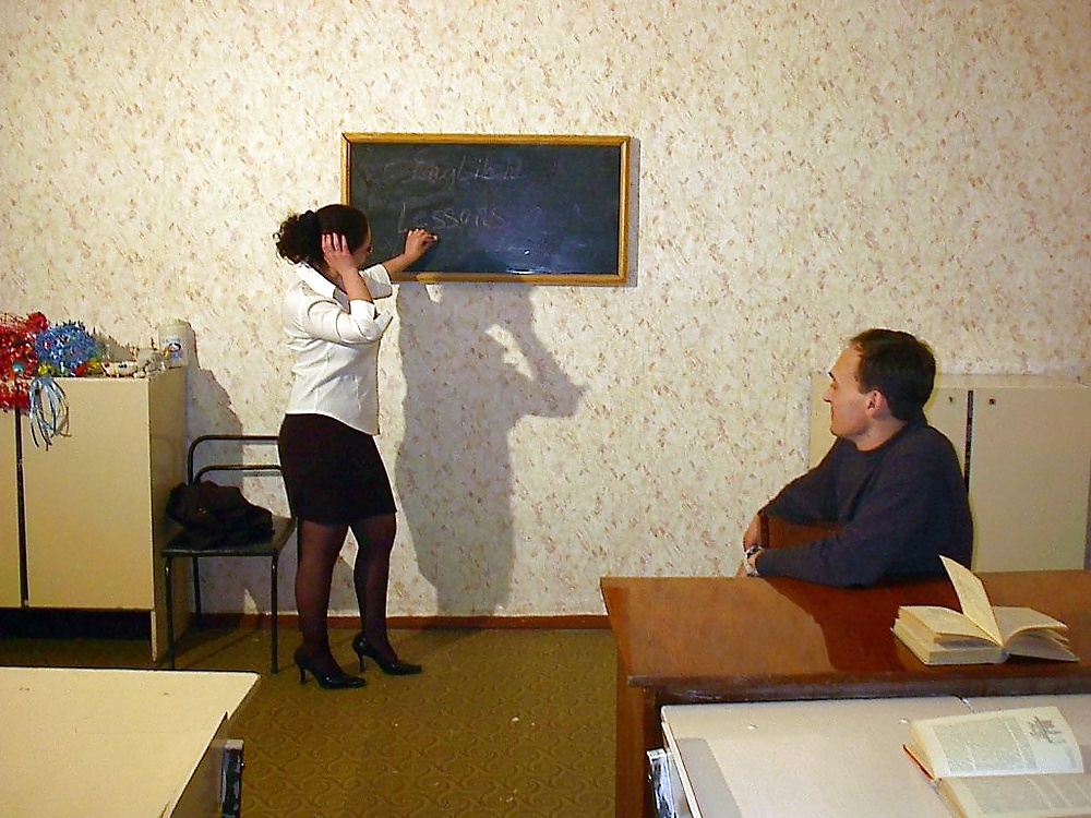 Pantyhose babe in trouble-the teacher. #26761240