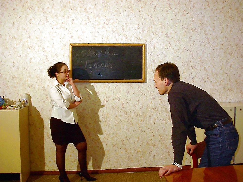 Pantyhose babe in trouble-the teacher. #26761247
