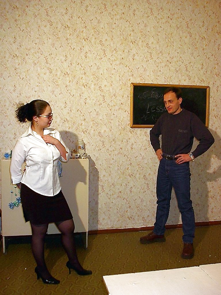 Pantyhose babe in trouble-the teacher. #26761275