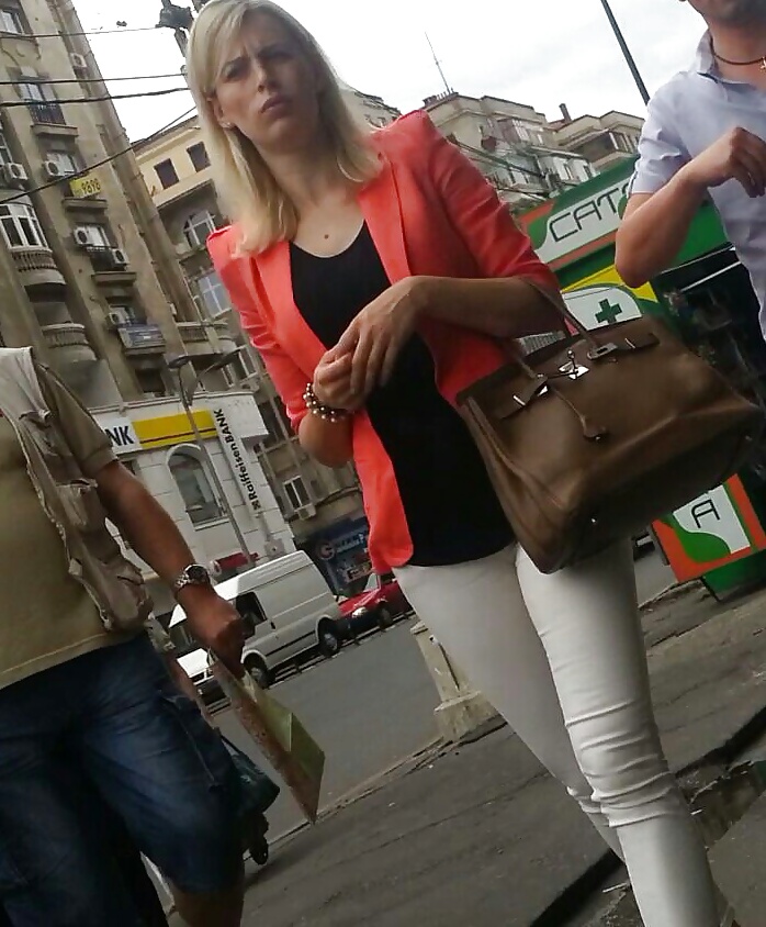 Spy cameltoe jeans, shorts sexy women romanian #40214373