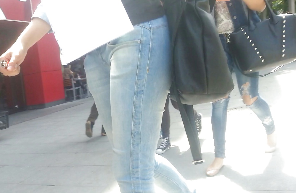 Spy cameltoe jeans, shorts sexy women romanian #40214431