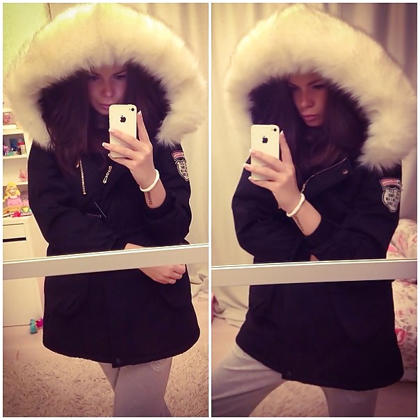Selfies en abrigos de piel
 #32042666