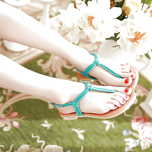 Cute Teen Feets in Sandals #32016379