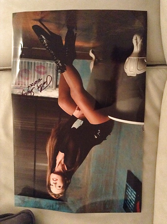 My autographed sexy posters with upskirt & high heels #25875307