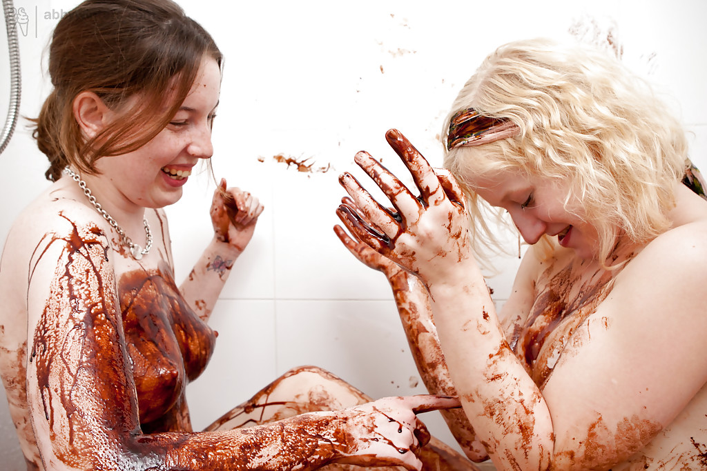 Wild food fetish sex in shower between lesbians Crystal S and Elsbeth #50326512