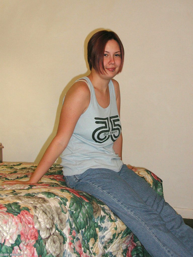 Amateur Latina Gwen displaying tattoos and big natural tits after undressing #51196454