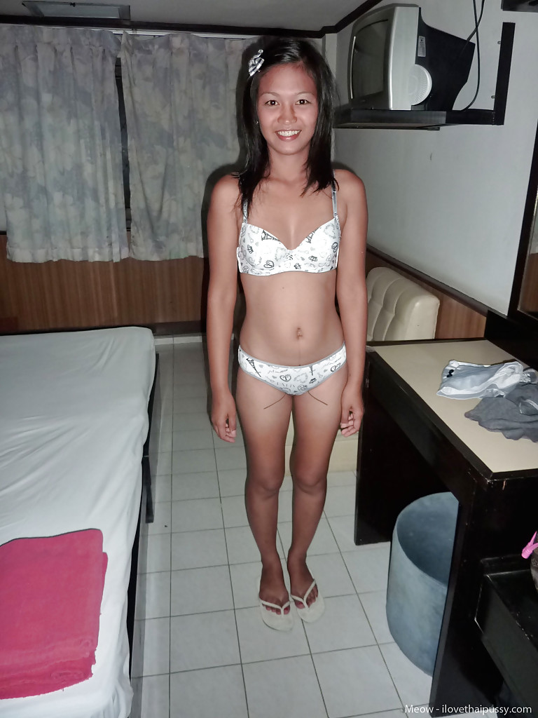 Thai solo girl Meow showing off tattooed twat and back before peeing in toilet #51493282