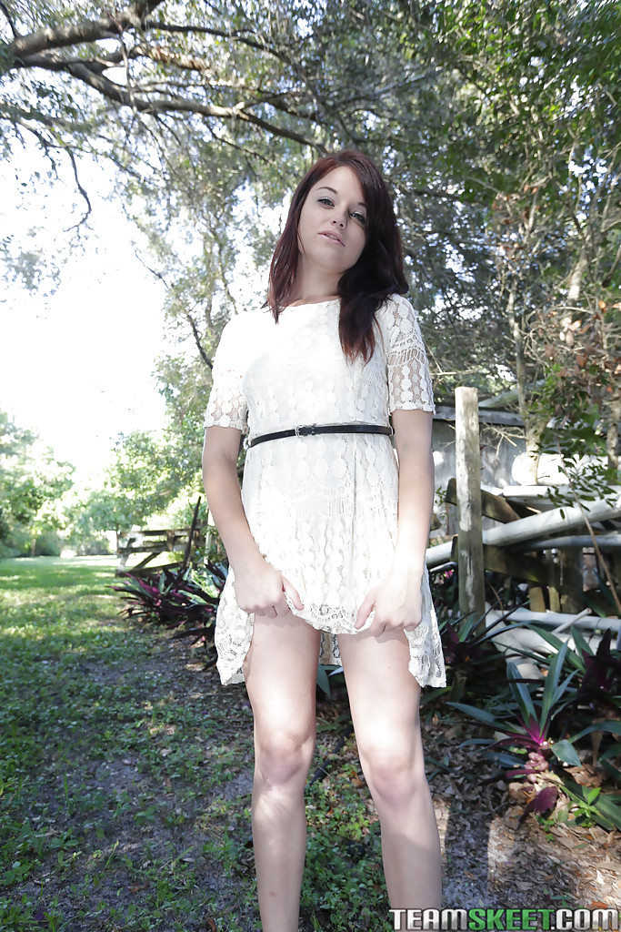 Outdoor posing session with a slutty teenager such as Kaisey Dean #51859809