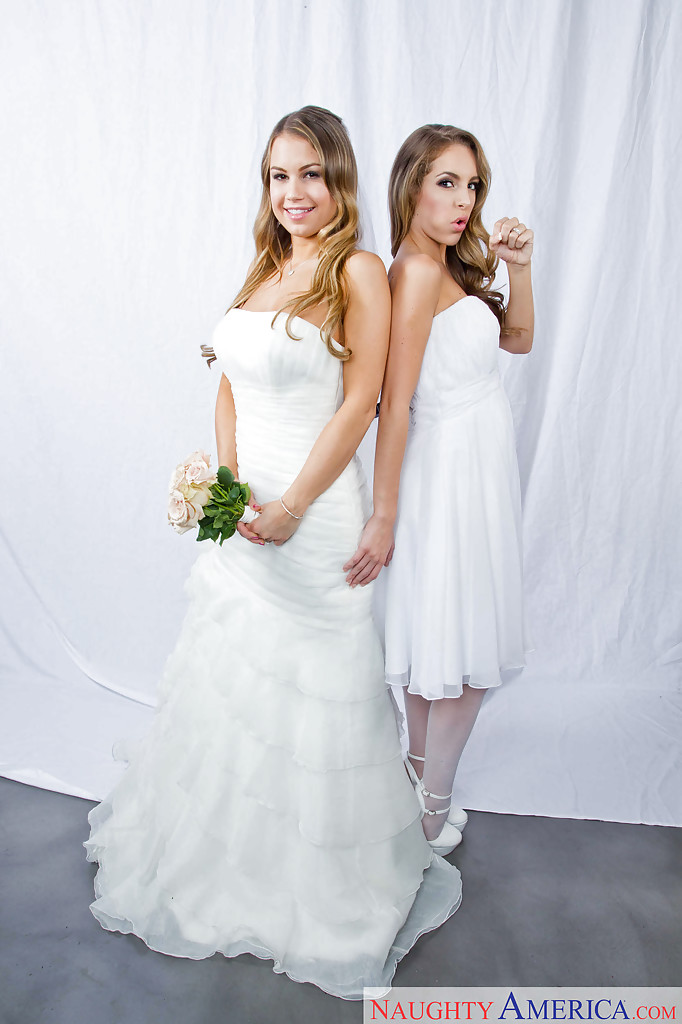 Pornstars Kendall Kayden and Kimmy Granger having lesbian sex after wedding #52369725