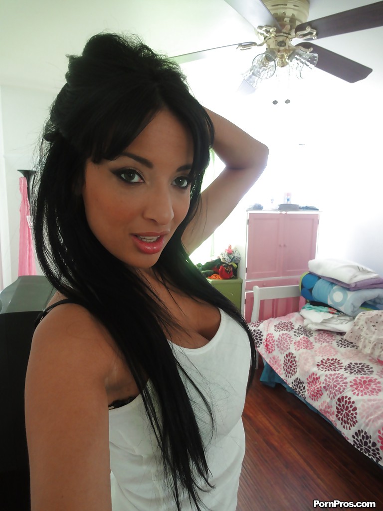 Slutty Latina female Anissa Kate films her own nude solo show #51246006
